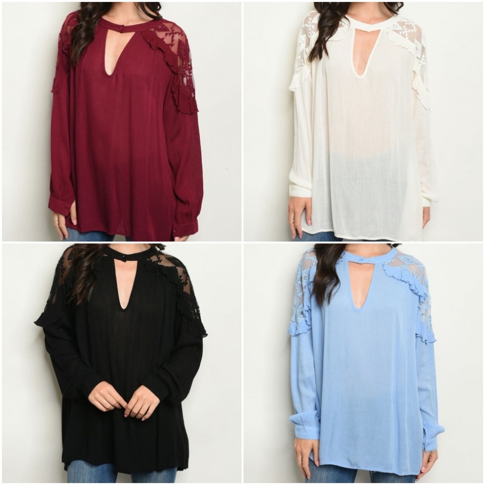 BLUE TUNIC TOP - Picture 3 of 8